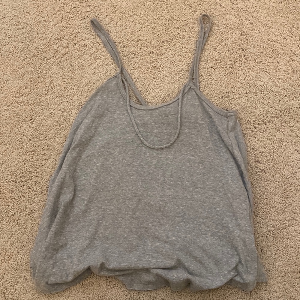 Grey Free People Tank Top